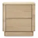 Round Off Tall Nightstand Natural Oak