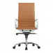 Studio High Back Office Chair Tan Vegan Leather