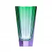 Purity Underlaid Vase Aquamarine Rose Lead-Free Crystal, Cut 22.5 cm