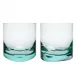 Tipsy Beryl Lead-Free Crystal, Cut Lenses Tumbler Water 370 ml