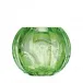 Globe Vase Ocean Green Lead-Free Crystal, Cut, Engraving Fish Empire 20 cm