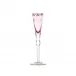 Paula /F Underlaid Goblet Champagne Rose Lead-Free Crystal, Cut, Engraved Roses, 24-Carat Gold (Thin Line) 140 ml