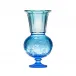 Gloriola Underlaid Vase Aquamarine Green Lead-Free Crystal, Cut, Engraving Fish 35 cm