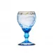 Paula Aquamarine Lead-Free Crystal, Cut, Engraving Roses, 24-Carat Gold (Thin Line) Brandy & Cognac 320 ml