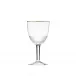 Royal Clear Lead-Free Crystal, Cut, 24-Carat Gold (Thin Line) Goblet 210 ml