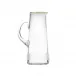 Royal Clear Lead-Free Crystal, Cut, 24-Carat Gold (Thin Line) Jug Water 1500 ml