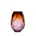 Montagne Alexandrite Aurora Lead-Free Crystal, Cut Irregular Edges Underlaid Vase 21,0 cm