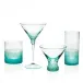 Cocktail Set /1 4 Pcs Set Beryl Lead-Free Crystal, Cut Pebbles