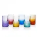 Whisky Set 6 Pcs Set 6 Basic Colors, Cut Pebbles 220 Ml