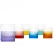 Whisky Set 6 Pcs Set 6 Basic Colors, Cut Pebbles 370 Ml