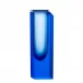 Abyss Aquamarine Lead-Free Crystal, Matt Cut Vase 36,0 cm
