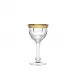 Lady Hamilton Clear Lead-Free Crystal, Cut, 24-Carat Gold (Relief Decor) Goblet 65 ml