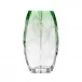 Blossom Underlaid Vase Green Lead-Free Crystal, Cut, Engraving 26 cm