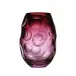 Bubbles Underlaid Vase Alexandrite Amethyst Lead-Free Crystal, Cut Lenses 30 cm