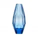 Cubism Vase Aquamarine Lead-Free Crystal, Cut 30 cm