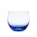 Culbuto Aquamarine Lead-Free Crystal, Plain Tumbler