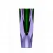Ellipse Ii Underlaid Vase Alexandrite Reseda Lead-Free Crystal, Cut Half Lenses 28 cm