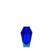 Gema Underlaid Vase Aquamarine Blue Lead-Free Crystal, Cut 13 cm