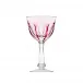 Lady Hamilton Overlaid Goblet White Wine Rose Lead-Free Crystal, Cut 210 ml