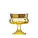 Mirth Footed Bowl Eldor Lead-Free Crystal, Cut, 24-Carat Gold (Relief Decor) 14 cm