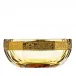 Oasis /Ii Bowl Eldor Lead-Free Crystal, Cut, 24-Carat Gold (Floral Relief Decor) 23 cm