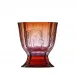 Paso Doble Underlaid Vase Combination Of Colors Lead-Free Crystal, Cut, Bonded Parts, Engraved Horses 27 cm