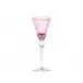 Paula Underlaid Goblet Red Wine Rose Lead-Free Crystal, Cut, Engraved Roses, 24-Carat Gold (Thin Line) 270 ml