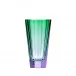Purity Alexandrite Green Lead-Free Crystal, Cut Underlaid Vase 22,5 cm