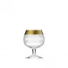 Splendid /Ii/10160 Brandy & Cognac Clear Lead-Free Crystal, Cut, 24-Carat Gold (Relief Decor) 320 ml