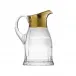 Splendid /1.5L Jug Water Clear Lead-Free Crystal, Cut, 24-Carat Gold (Relief Decor) 1500 ml