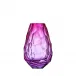 Stones Underlaid Vase Alexandrite Rose Lead-Free Crystal, Cut Polished Pebbles 31 cm