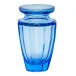 Eternity Vase Aquamarine Lead-Free Crystal, Cut 15 cm