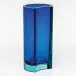 Rio Underlaid Vase Beryl Blue Lead-Free Crystal, Cut 30 cm