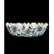 Sacred Bird & Butterfly Blue Scalloped Bowl 10.5"