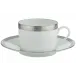 Malmaison Platinum Tea Cup And Saucer