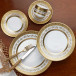 Balmoral White/Gold Rim Soup Plate 9" (Special Order)