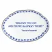 Believe You Can and You're Halfway There, T. Roosevelt Ring Tray 5.75" x 4