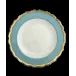 Chelsea Feather Turquoise Dinner Plate 10"