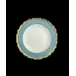 Chelsea Feather Turquoise Bread and Butter 7.25"