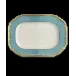 Chelsea Feather Turquoise Cookie Plate