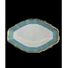 Chelsea Feather Turquoise Oval Platter