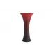 Calla Lily Vase, Red & Black 21"x11.25"