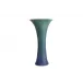 Calla Lily Vase, Verdigris & Blue 21"x11.25"