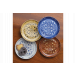 Multi Canapé Plates Set of Four 5.5"