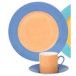 Swing Azur-Orange Rectangular Cake Plate (Special Order)