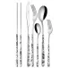China Roses Black Asian Dinner Knife