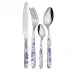 China Roses Blue Set 4 Cheese Knives