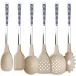 Damask Blue Set 4 Cheese Knives