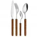 Rattan Leather Flatware