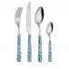 Vintage Teal Blue Set 4 Cheese Knives